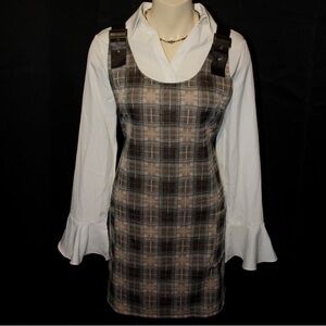Plaid Pinafore Dress (White Blouse Sold Separately!)
